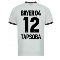 Dres Bayer Leverkusen Edmond Tapsoba #12 Gostujuci 2023-24 Kratak Rukav